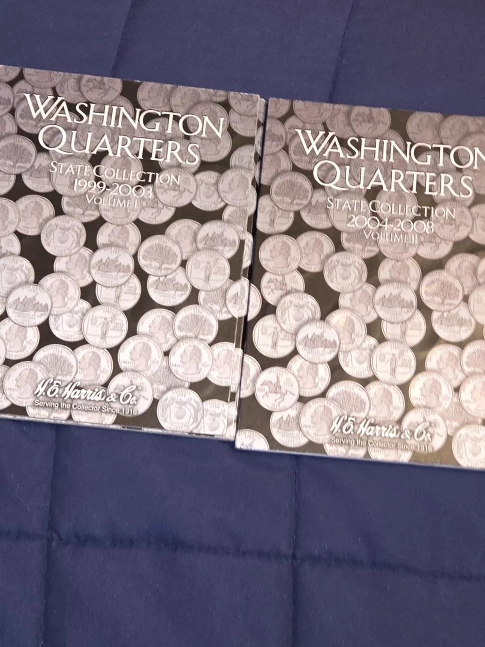 Washington Quarters State Collection Coin Albums - Black & Silver Covers